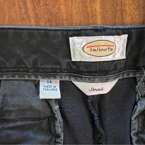 Talbots Stretch Black Pants Straight Leg size 14 - Picture 5 of 8